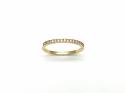 18ct Yellow Gold Diamond 1/2 Eternity Ring 0.13ct