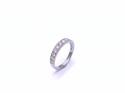 18ct White Gold Diamond 1/2 Eternity Ring 0.56ct