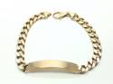 9ct Yellow Gold ID Flat Curb Bracelet