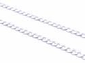 Silver Flat Curb Chain Necklet 16 Inch