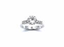 18ct White Gold Diamond Solitaire Ring 1.02ct