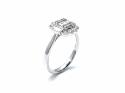 Platinum Art Deco Style Diamond Ring 0.64ct