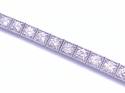 18ct White Gold Diamond Tennis Bracelet 4.44ct