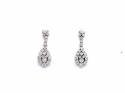 18ct Diamond Drop Cluster Earrings 2.21ct