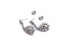 18ct Diamond Drop Cluster Earrings 2.21ct