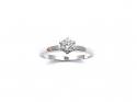 18ct White Gold Diamond Solitaire Ring