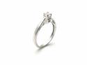 9ct White Gold Diamond Solitaire Ring