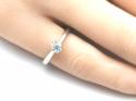 9ct White Gold Diamond Solitaire Ring