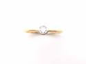 18ct Yellow Gold Diamond Solitaire Ring