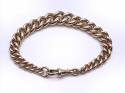 9ct Yellow Gold Curb Bracelet 8 Inch