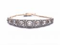 An Old Diamond & Sapphire Bracelet Est 2.00ct