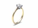 18ct Yellow Gold Diamond Solitaire Ring 0.54ct