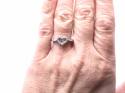 18ct White Gold Heart Shaped Diamond Cluster Ring