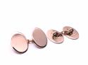 9ct Rose Gold Chain Cufflinks