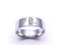 18ct White Gold Diamond Wedding Ring 7mm