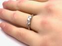 18ct White Gold Diamond 3 Stone Ring