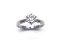 Platinum Diamond Solitaire Ring 1.02ct