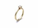 9ct Yellow Gold Diamond Solitaire Ring 0.30ct