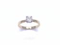 18ct Yellow Gold Diamond Solitaire Ring 0.52ct