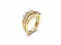 18ct Yellow Gold Diamond 'Bubble' Ring