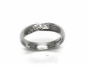 Palladium Diamond Wedding Ring 4mm