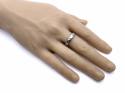 Palladium Plain Court Diamond Wedding Ring 5mm