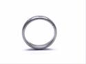 Palladium Plain Court Diamond Wedding Ring 5mm