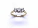 18ct Diamond Three Stone Ring 0.50ct