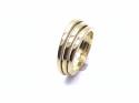 9ct Yellow Gold Fancy 3 Band Ring