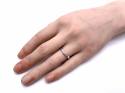 18ct White Gold Diamond Set Wishbone Ring 0.13ct