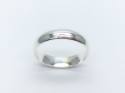 Silver D Shaped Wedding Ring 6mm Z plus 1