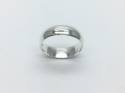 Silver D Shaped Wedding Ring 8mm Z plus 3