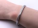 18ct Princess Cut Diamond Tennis Bracelet