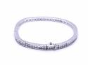 18ct Princess Cut Diamond Tennis Bracelet