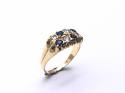 18ct Sapphire & Diamond Cluster Ring