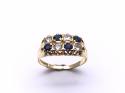 18ct Sapphire & Diamond Cluster Ring