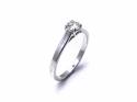 18ct White Gold Diamond Solitaire Ring