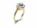 18ct Yellow Gold Diamond Cluster Ring