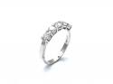 18ct White Gold Diamond 5 Stone Ring 1.06ct