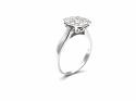 14ct White Gold Diamond Cluster Ring Ap 1.00ct