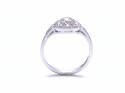 18ct White Gold Diamond Fancy Cluster Ring 0.41ct