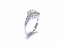 18ct White Gold Diamond Fancy Cluster Ring 0.41ct