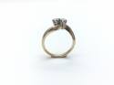 18ct Yellow Gold Diamond 2 Stone Ring