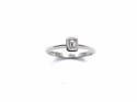 Platinum Emerald Cut Diamond Solitaire