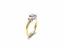 18ct Yellow Gold Diamond 3 Stone Ring