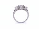 18ct White Gold Diamond Cluster Ring 1.05ct