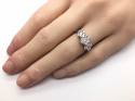 18ct White Gold Diamond Cluster Ring 1.05ct