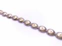 9ct Yellow & White Gold Diamond Bracelet 7 Inch