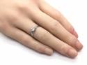 18ct White Gold Diamond Solitaire Ring