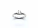 18ct White Gold Diamond Solitaire Ring